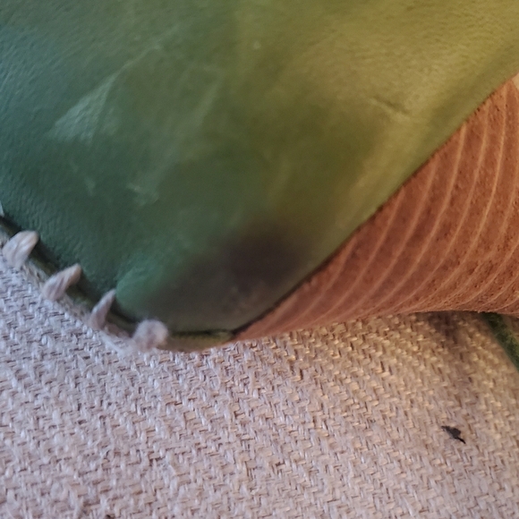 Terra Plana Artisan Design Handcrafted Green Leather Lace Up Heels Size 39/8 - Picture 6 of 7